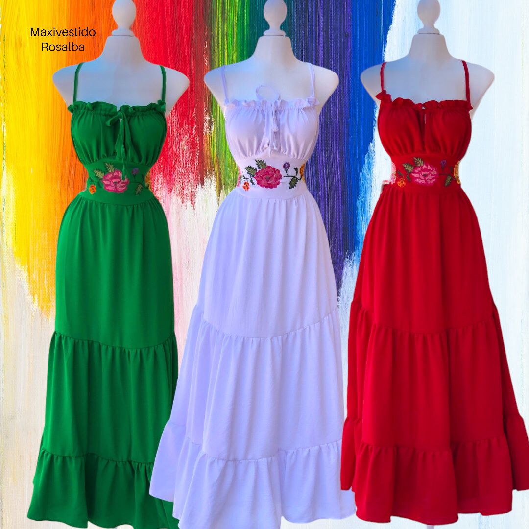 Vestido Elegante Mexicano